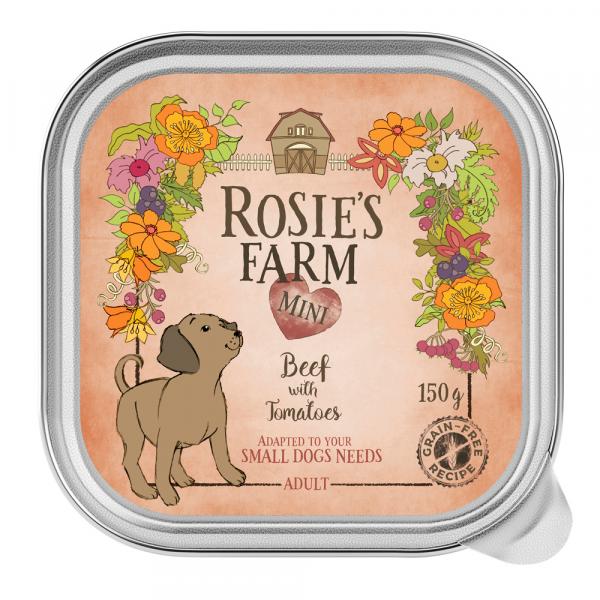 Rosie's Farm Mini, 6 x 150 g - Wołowina z pomidorami