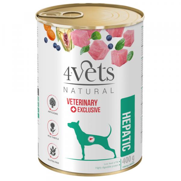 4Vets Natural Hepatic - 12 x 400 g
