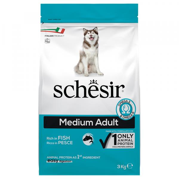 Schesir Dog Medium Adult z rybą - 2 x 3 kg