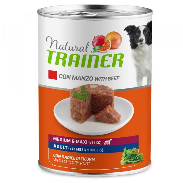 Natural Trainer Medium & Maxi Adult - 6 x 400 g, wołowina