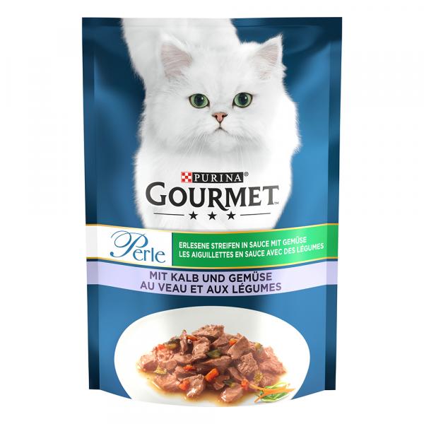 Gourmet Perle, w sosie, 26 x 85 g - Cielęcina i warzywa