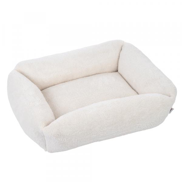 TIAKI legowisko dla psa Lazy Bear, ecru Rozmiar M: (dł. x szer. x wys.): 70 x 55 x 20 cm