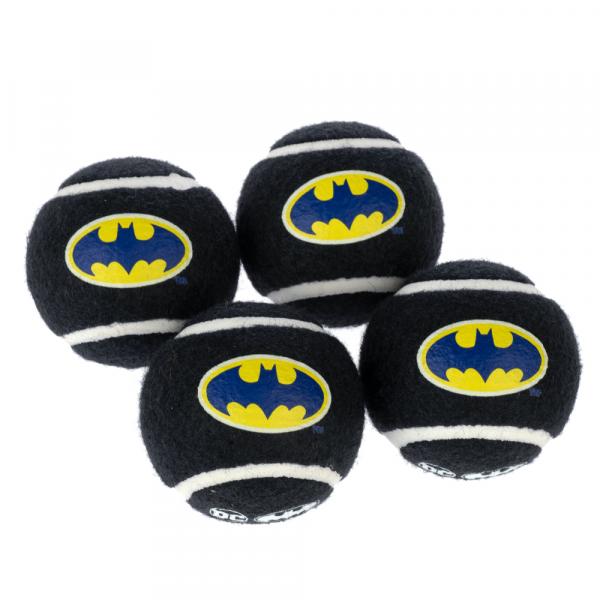 Warner Bros™ DC zestaw piłek tenisowych Batman - 4 szt. (Ø 6,3 cm każda)