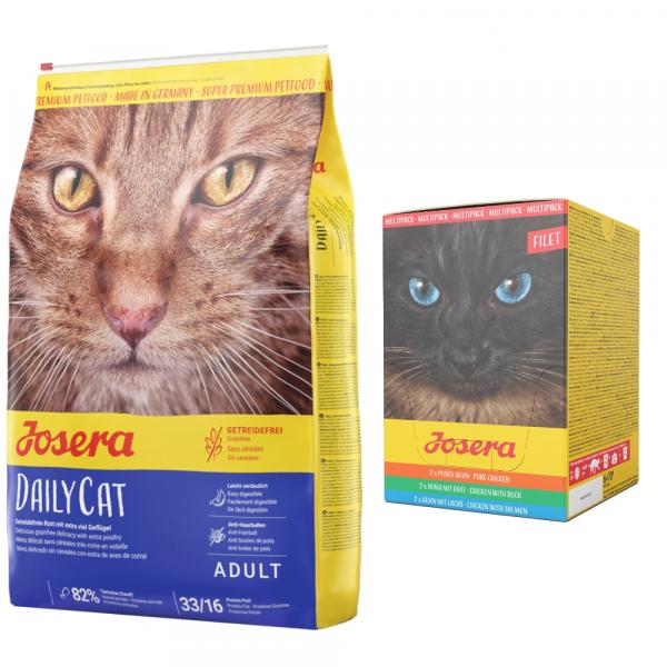 Zestaw: 10 kg Josera + Josera Filet, saszetki, 6 x 70 g w super cenie! - DailyCat, 10 kg