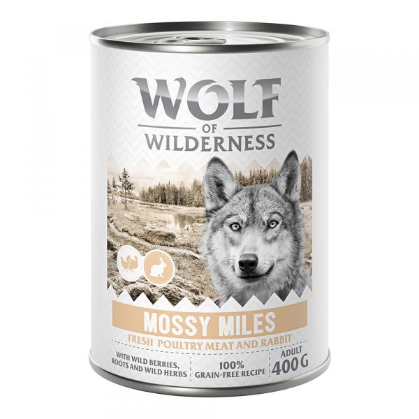 Wolf of Wilderness Adult “Expedition”, 6 x 400 g - Mossy Miles - Drób z królikiem