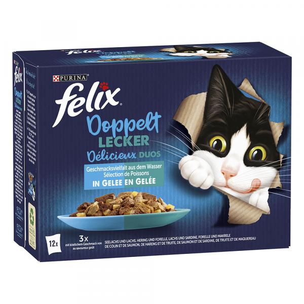 Felix Fantastic 2 smaki, w galarecie, So gut wie es aussieht, 12 x 85 g - Rybny mix