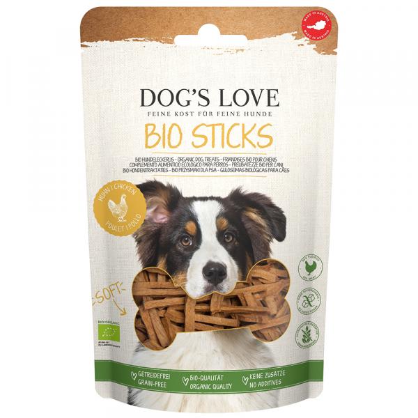 Dog´s Love Bio Sticks, z ekologicznym kurczakiem - 12 x 150 g