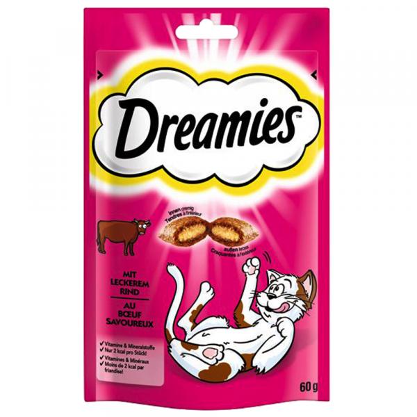 Pakiet próbny Dreamies przysmaki dla kota, 4 x 60 g - Ulubione smaki