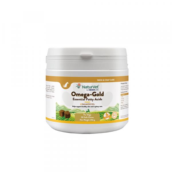 NaturVet Omega Gold - 90 tabletek do żucia