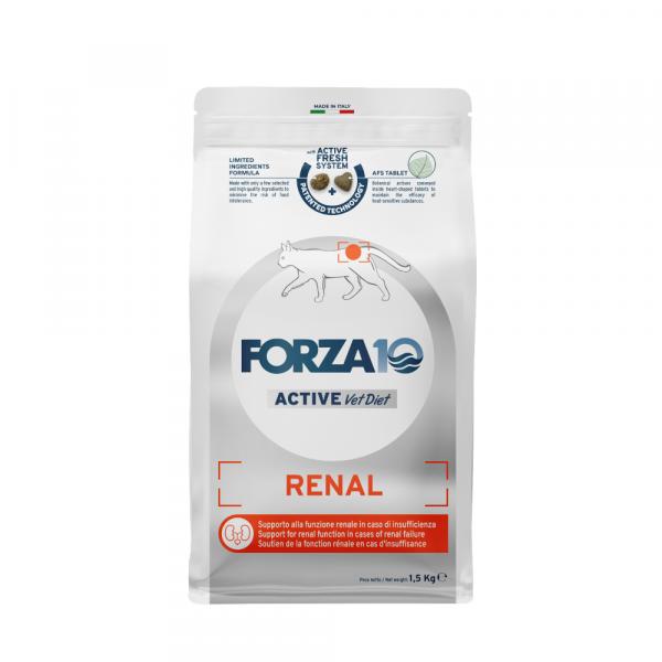 Forza 10 Renal Active karma dla kota - Opakowanie ekonomiczne: 3 x 1,5 kg