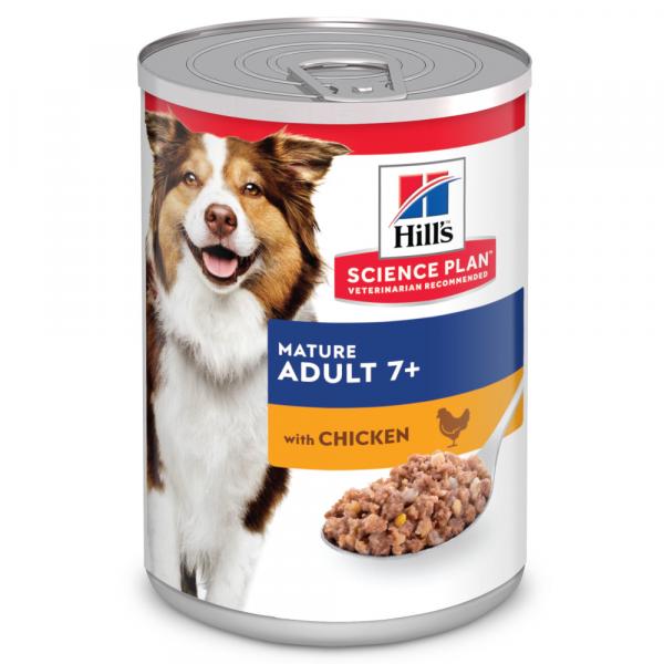 Hill's Science Plan Mature Adult 7+ - Kurczak i wołowina, 12 x 370 g