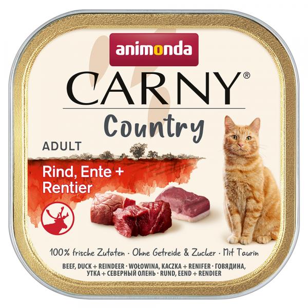 Animonda Carny Country Adult, 32 x 100 g - Wołowina, kaczka i renifer