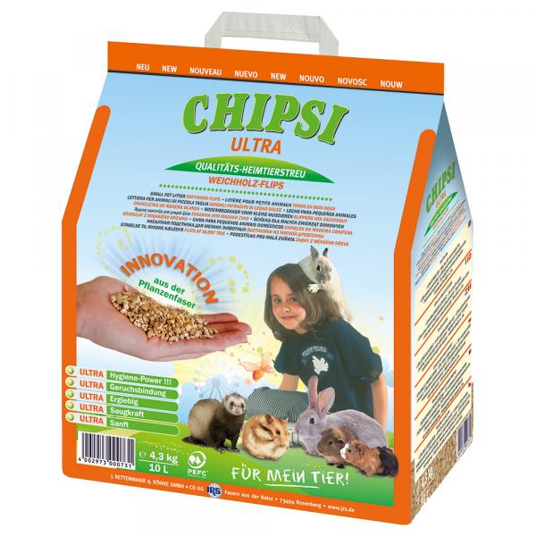 Chipsi Ultra podściółka granulowana - 3 x 10 l (13,5 kg)