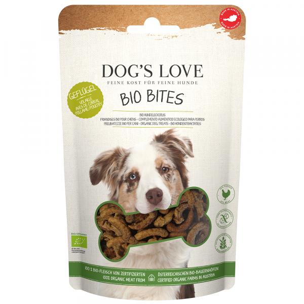 Dog's Love Bio Bites, z ekologicznym drobiem - 150 g