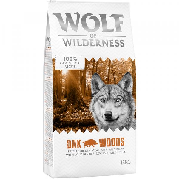 Korzystny pakiet Wolf of Wilderness, 2 x 12 kg - Oak Woods, mięso z dzika