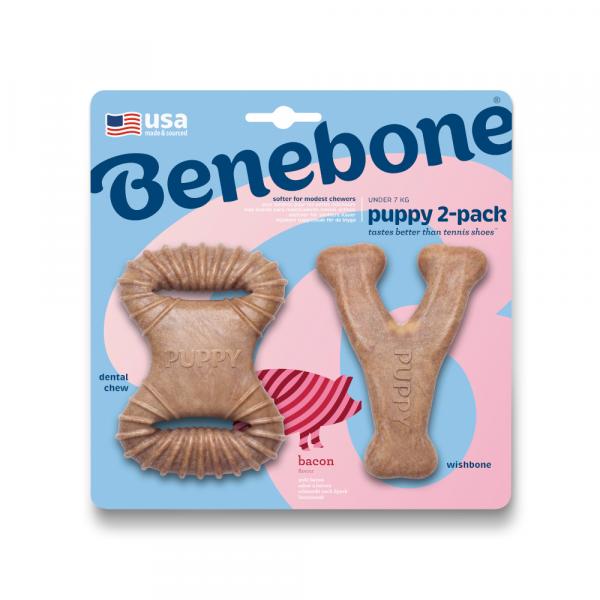 Benebone Puppy Set Wishbone & Dental Chew - Benebone Puppy Set Wishbone & Dental Chew