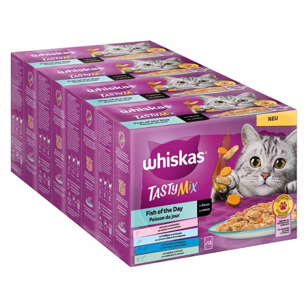 Pakiet Whiskas Tasty Mix, saszetki, 48 x 85 g - Ryba dnia w sosie