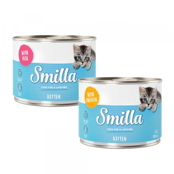 Smilla Kitten, 6 x 200 g - Pakiet mieszany