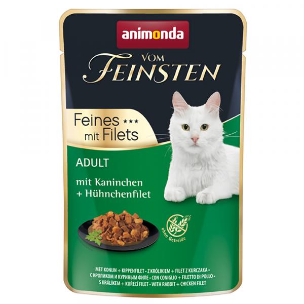 Animonda vom Feinsten Adult, 18 x 85 g - Z królikiem i filetem z kurczaka