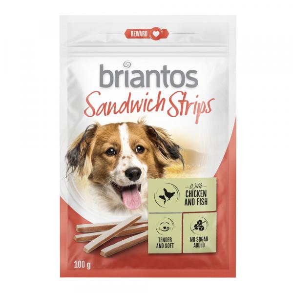 Briantos Sandwich Strips dla psów - 4 x 100 g