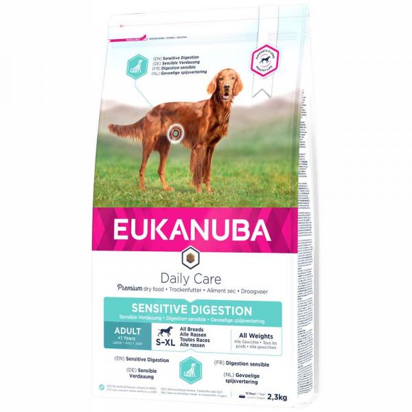 10% taniej! Eukanuba Daily Care, karma sucha dla psa, 2,3 kg - Adult Sensitive Digestion