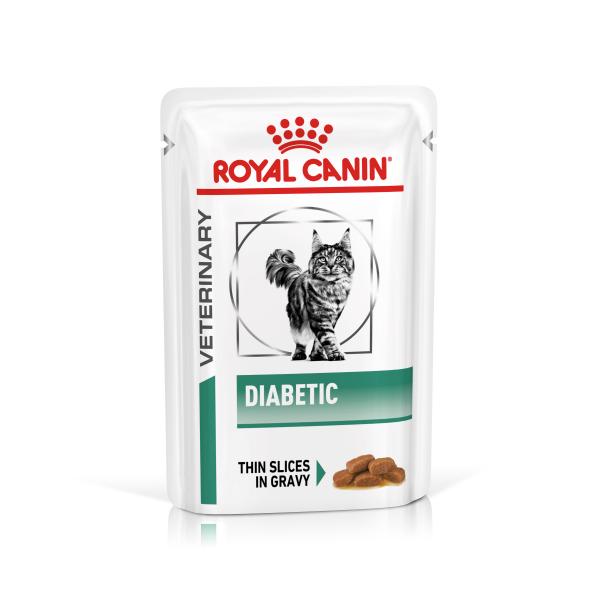 Royal Canin Veterinary Feline Diabetic, w sosie - 48 x 85 g