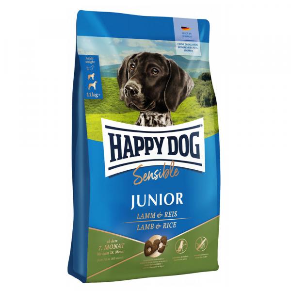 Happy Dog Supreme Sensible Junior, jagnięcia i ryż - 2 x 10 kg