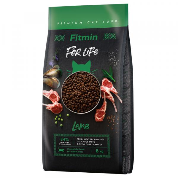 Fitmin Cat For Life Adult, jagnięcina - 2 x 8 kg