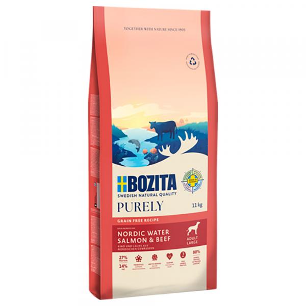 Bozita Grain Free dla dużych psów, łosoś i wołowina - 2 x 11 kg