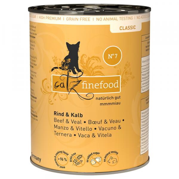 Korzystny pakiet catz finefood, 12 x 400 g - Wołowina z cielęciną