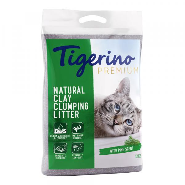 15% taniej! Tigerino Premium, żwirek dla kota, 2 x 12 kg - Zapach sosny