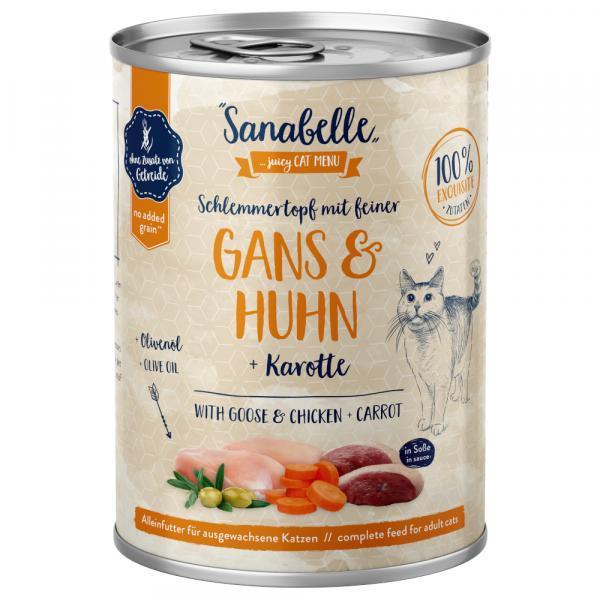 Sanabelle All Meat, 6 x 380 g - Gęsina i kurczak