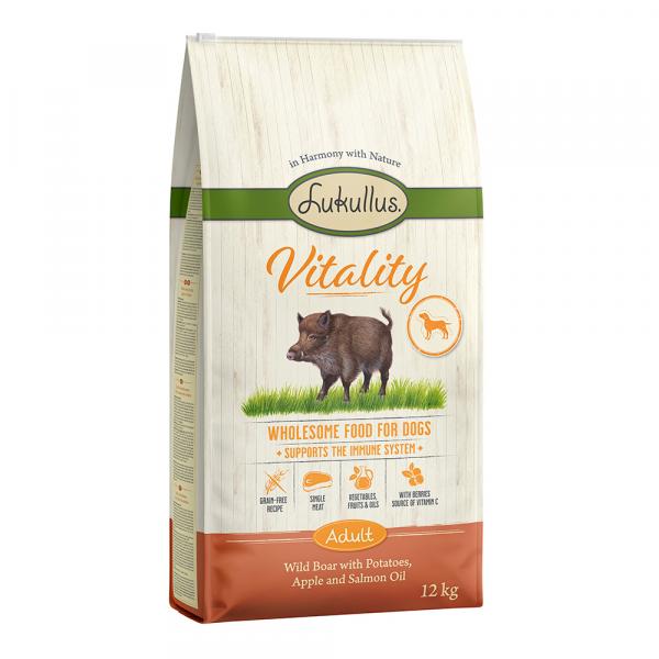 Lukullus Vitality Odporność, dzik (bez zbóż) - 12 kg