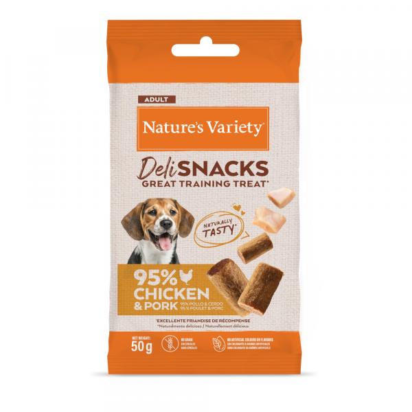 Nature's Variety Deli Snacks Adult - Kurczak i jagnięcina, 36 x 50 g