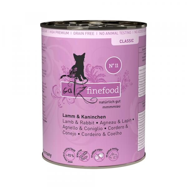 Korzystny pakiet catz finefood, 12 x 400 g - Jagnięcina z królikiem