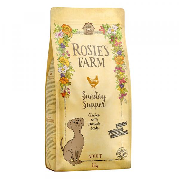 2 + 1 kg gratis! Rosie's Farm, karma sucha, 3 x 1 kg - Kurczak, bataty i pestki dyni