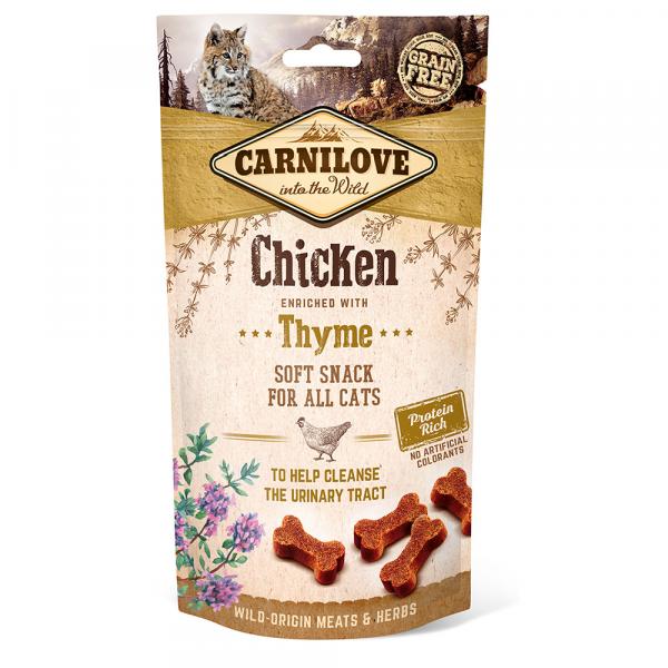 Carnilove Półwilgotne przysmaki dla kotów Kurczak, Tymianek - 50 g