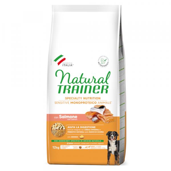 Natural Trainer Sensitive Adult Medium & Maxi z łososiem - 2 x 12 kg
