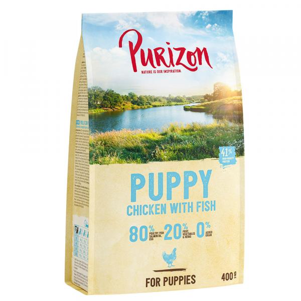 Purizon Puppy, kurczak i ryba, bez zbóż - 400 g