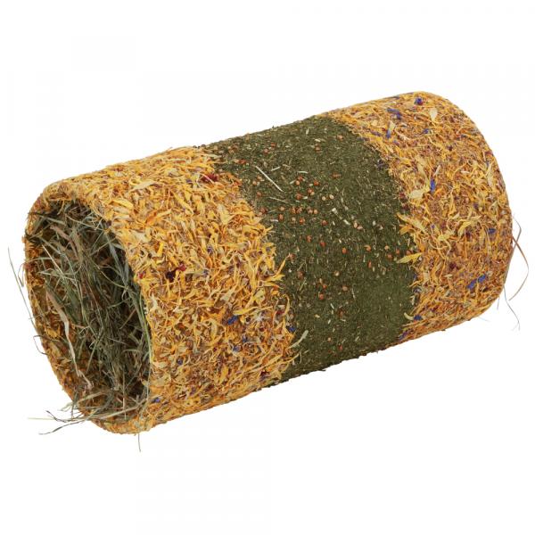 Kerbl Pet Native Snacks tunel ziołowy z nadzieniem - Ø 14,5 x dł. 25 cm