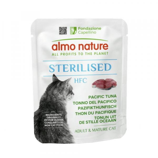 Almo Nature HFC Sterilised, 6 x 50 g - Tuńczyk pacyficzny