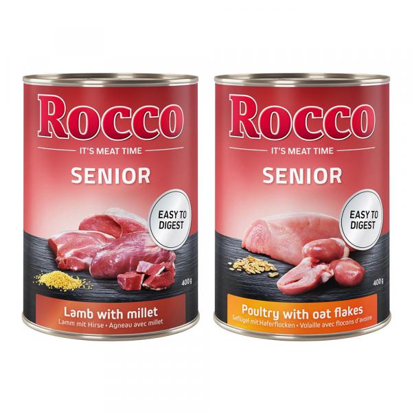 Megapakiet Rocco Senior, 24 x 400 g - 2 smaki, Mieszany pakiet