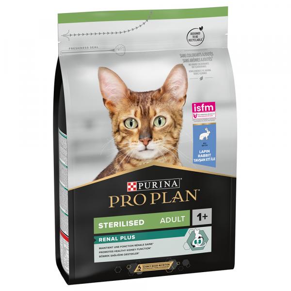 PURINA PRO PLAN Sterilised Adult Renal Plus, królik - 3 kg