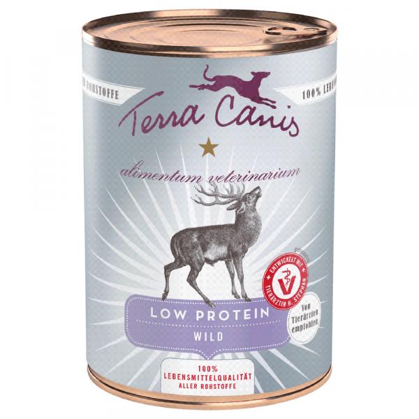 Terra Canis Alimentum Veterinarium Low Protein, 6 x 400 g - Dziczyzna