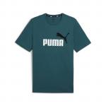 Koszulka męska Puma ESS+ 2 COL LOGO zielona 58675908