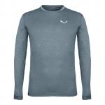 Longsleeve trekkingowy męski Salewa PUEZ MELANGE DRY niebieski 00-0000027453_8106