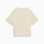 Koszulka damska Puma ESS ELEVATED RELAXED VELOUR RIB beżowa 68810687