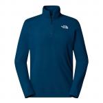 Polar męski The North Face 100 GLACIER 1/4 ZIP granatowy NF0A855W1NO