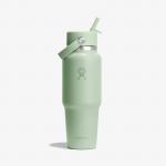 Butelka termiczna unisex Hydro Flask WIDE FLEX STRAW 946ML zielona WT32CFS338