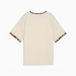 Koszulka damska Puma ESS GRAPHIC ANIMAL RELAXED beżowa 68808287